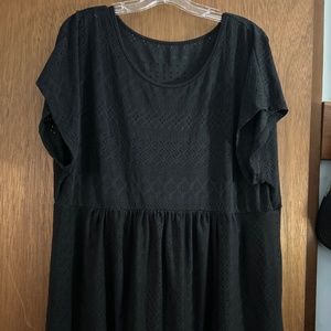 Eyelet empire waist blouse